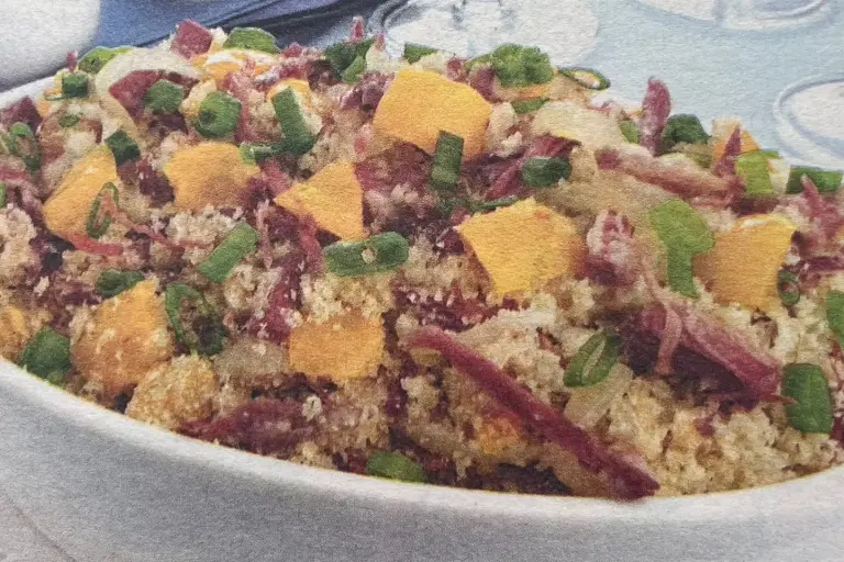 Foto ilustrativa da receita de Farofa de carne seca