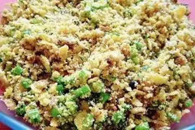 Foto ilustrativa da receita de Farofa de cebola