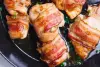 Foto ilustrativa de uma receita pronta de Frango com bacon