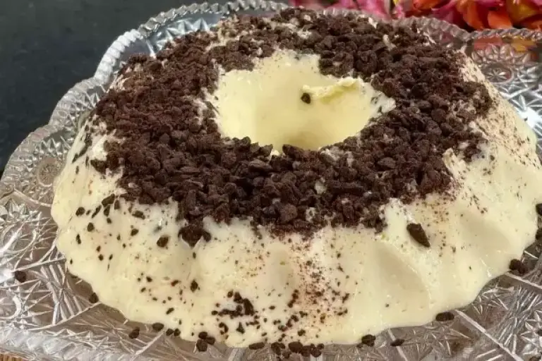 Foto ilustrativa da receita de Gelado de Ninho com Chocolate