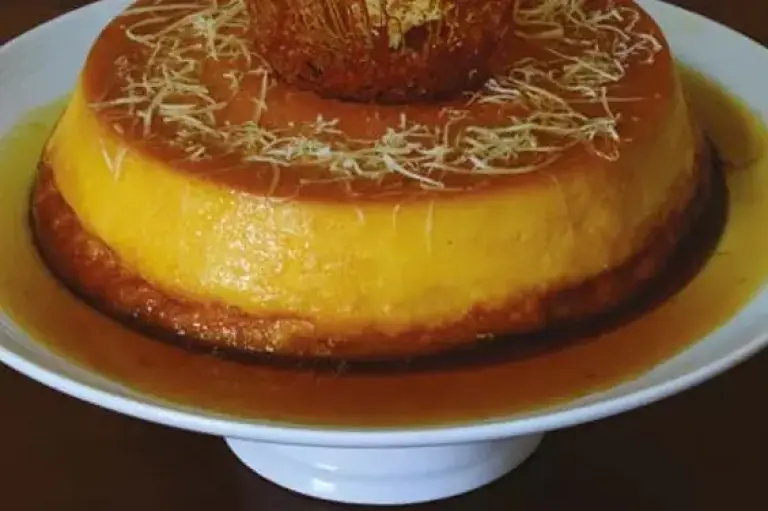 Foto ilustrativa da receita de Pudim de queijo