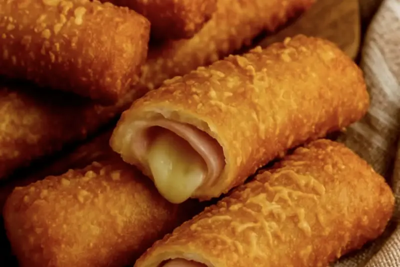 Foto ilustrativa da receita de Tubinho de Presunto e Queijo