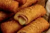 Foto ilustrativa de uma receita pronta de Tubinho de Presunto e Queijo