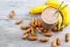 Foto ilustrativa de uma receita pronta de Vitamina de Banana com Manteiga de Amendoim